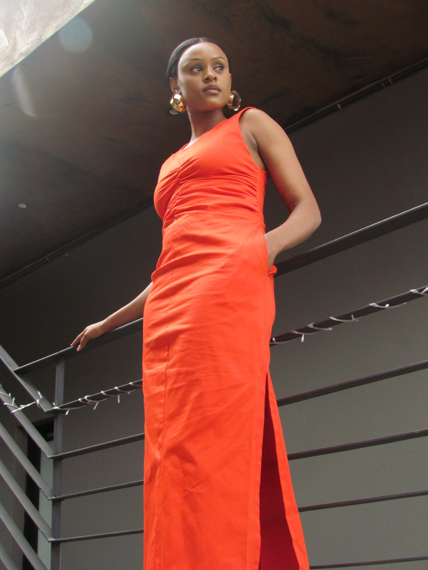 Afia Orange dress