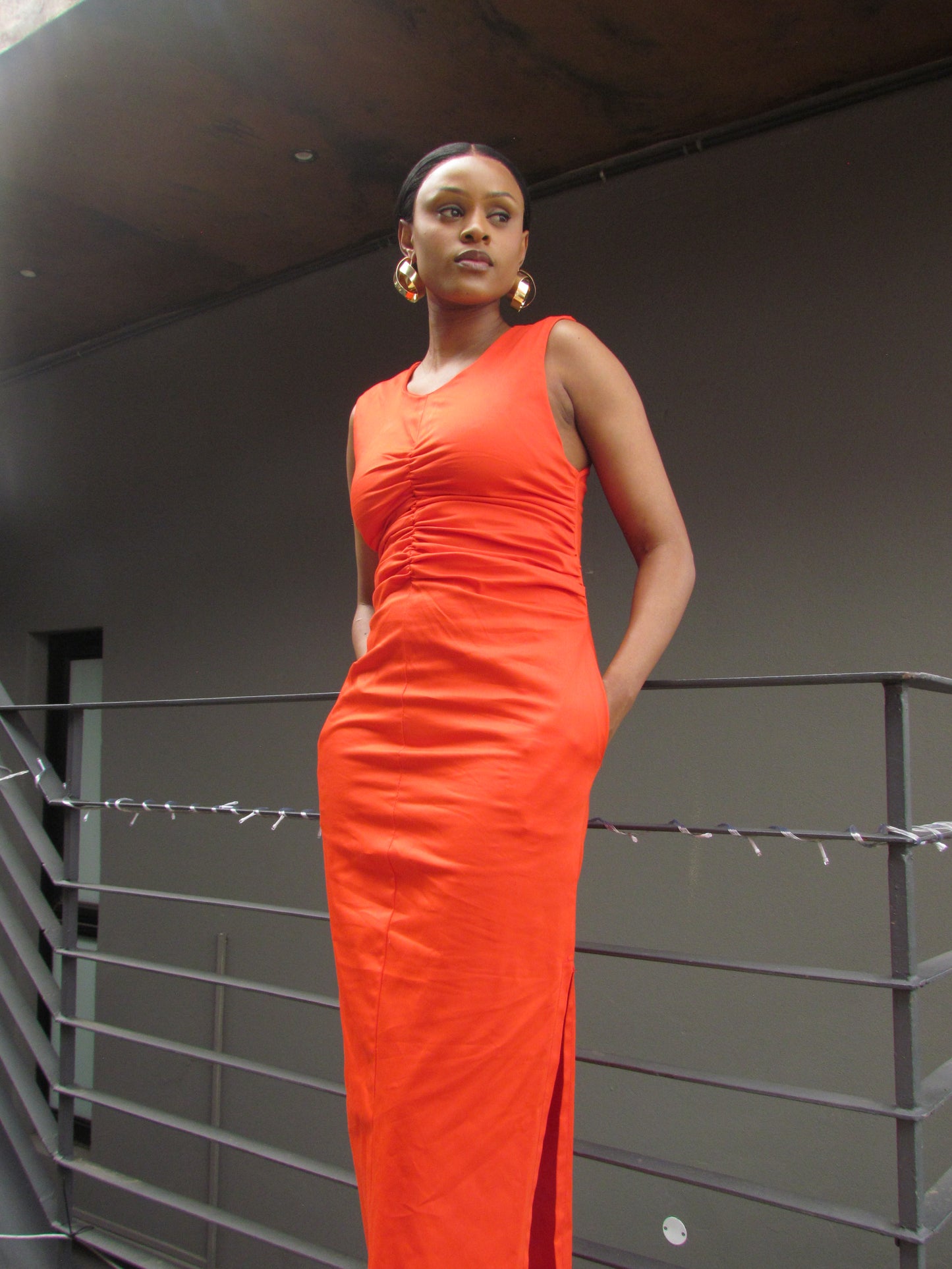 Afia Orange dress