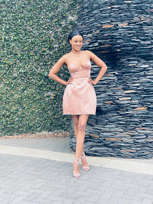 Mangaliso Mini Nude Dress